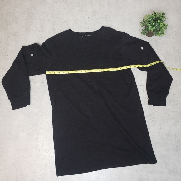 Zara Long Sleeve Tunic Sweater with Pearl Sleeves - Picture 9 of 9